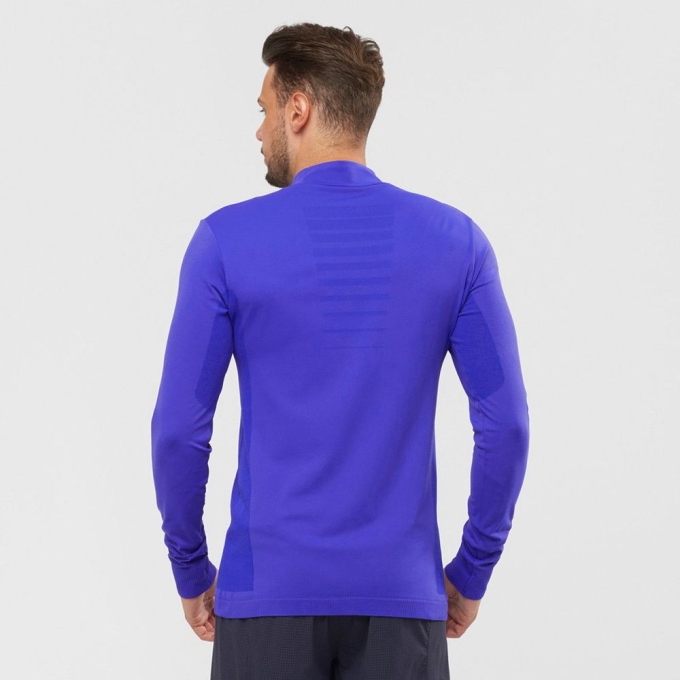 Blue Salomon EXPLORE SEAMLESS HALF ZIP Men's Midlayers | AE-067FRZT