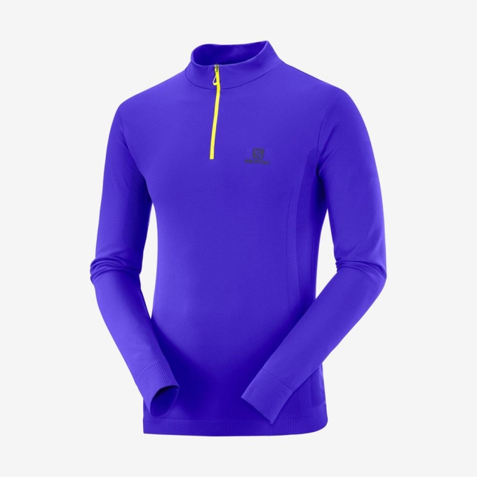 Blue Salomon EXPLORE SEAMLESS HALF ZIP Men's Midlayers | AE-067FRZT