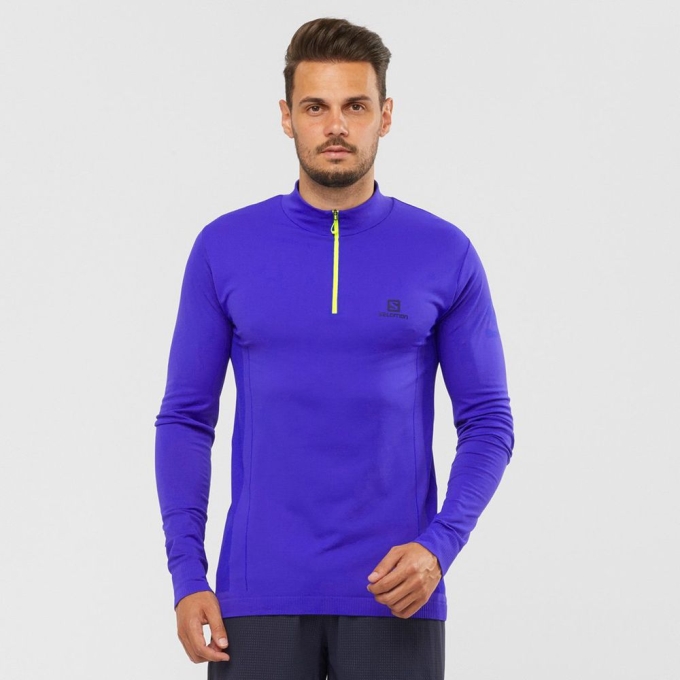 Blue Salomon EXPLORE SEAMLESS HALF ZIP Men\'s Midlayers | AE-067FRZT