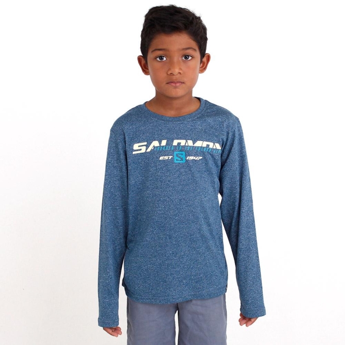 Blue Salomon FAST FORWARD LS B Kids' T Shirts | AE-305CAXE