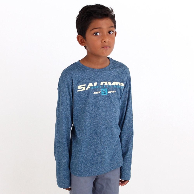 Blue Salomon FAST FORWARD LS B Kids' T Shirts | AE-305CAXE