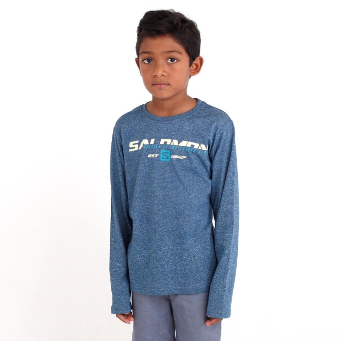 Blue Salomon FAST FORWARD LS B Kids' T Shirts | AE-305CAXE