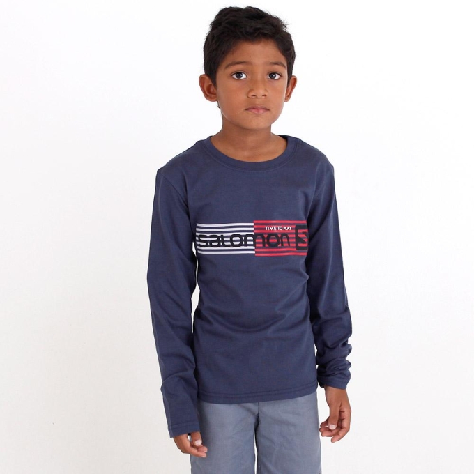 Blue Salomon JOEY LS B Kids' T Shirts | AE-362PYXO