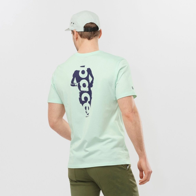 Blue Salomon OUTLIFE GRAPHIC PACE SS M Short Sleeve Men's T Shirts | AE-189WRLD