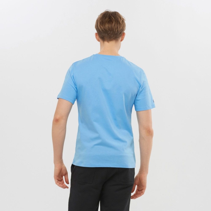 Blue Salomon OUTLIFE LOGO Short Sleeve Men's T Shirts | AE-213CXOM