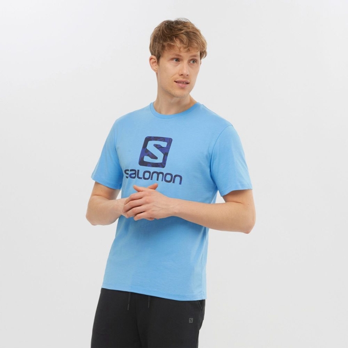 Blue Salomon OUTLIFE LOGO Short Sleeve Men\'s T Shirts | AE-213CXOM