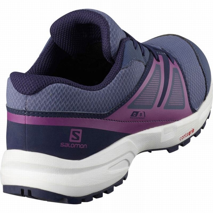 Blue Salomon SENSE CLIMASALOMON WATERPROOF Kids' Running Shoes | AE-423JDWF