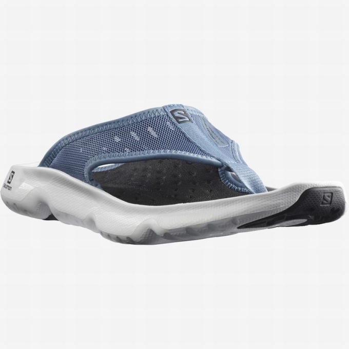 Blue / White Salomon REELAX BREAK 5.0 Men's Flip Flops | AE-450TDBH