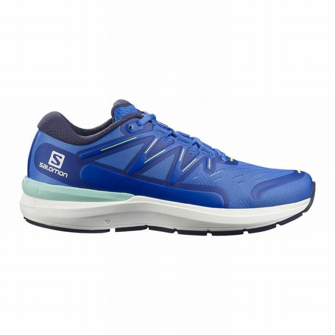 Blue / White Salomon SONIC 4 CONFIDENCE Men\'s Road Running Shoes | AE-893KXSJ