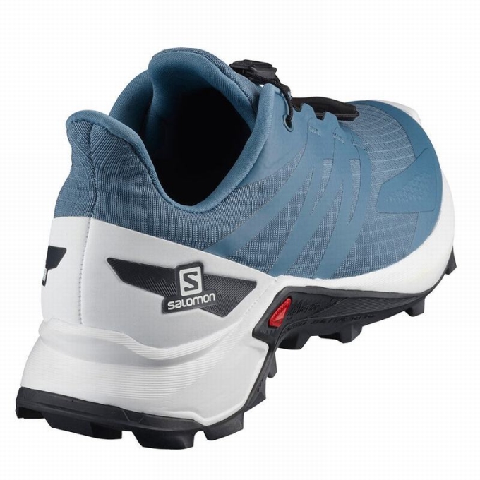 Blue / White Salomon SUPERCROSS BLAST W Women's Trail Running Shoes | AE-231QHWS