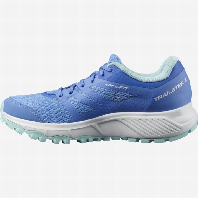 Blue / White Salomon TRAILSTER 2 Women's Trail Running Shoes | AE-867COKY