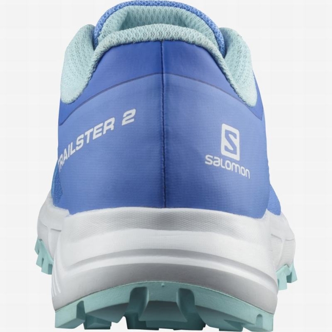 Blue / White Salomon TRAILSTER 2 Women's Trail Running Shoes | AE-867COKY