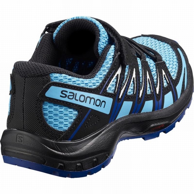 Blue / White Salomon XA PRO 3D K Kids' Hiking Shoes | AE-947KCJH