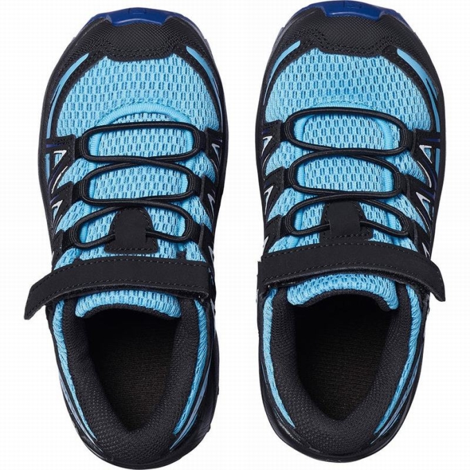 Blue / White Salomon XA PRO 3D K Kids' Trail Running Shoes | AE-417XDFH