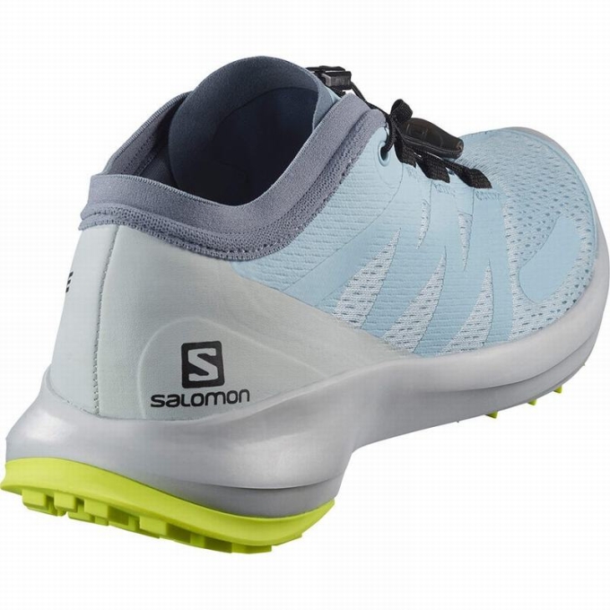 Blue / Yellow Salomon SENSE FLOW W Women's Trail Running Shoes | AE-350HJRT