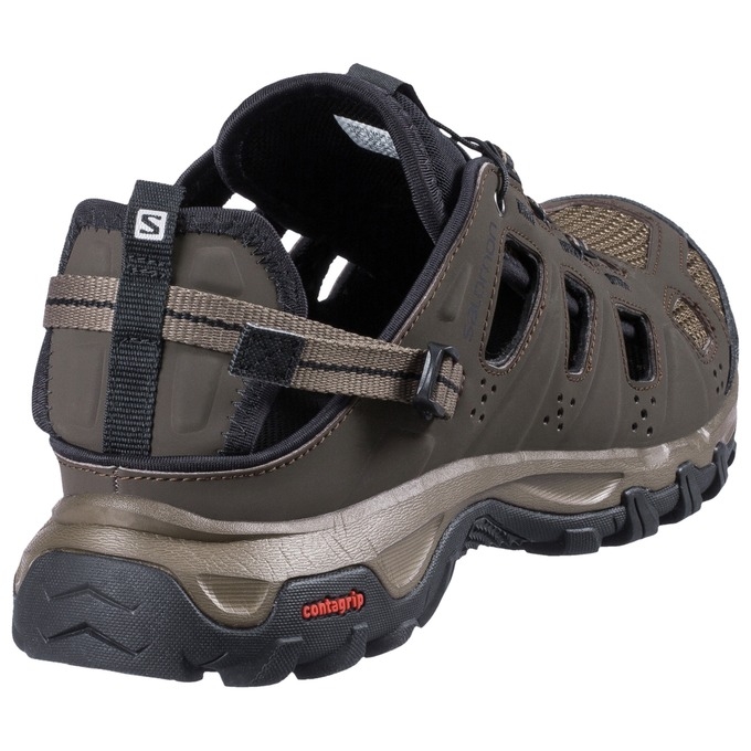 Brown Black Salomon EVASION CABRIO Men's Water Shoes | AE-591ODBT