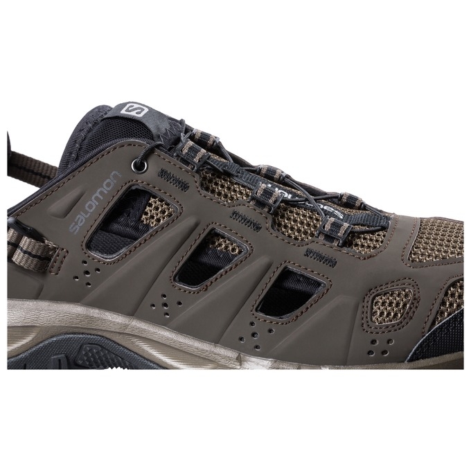 Brown Black Salomon EVASION CABRIO Men's Water Shoes | AE-591ODBT