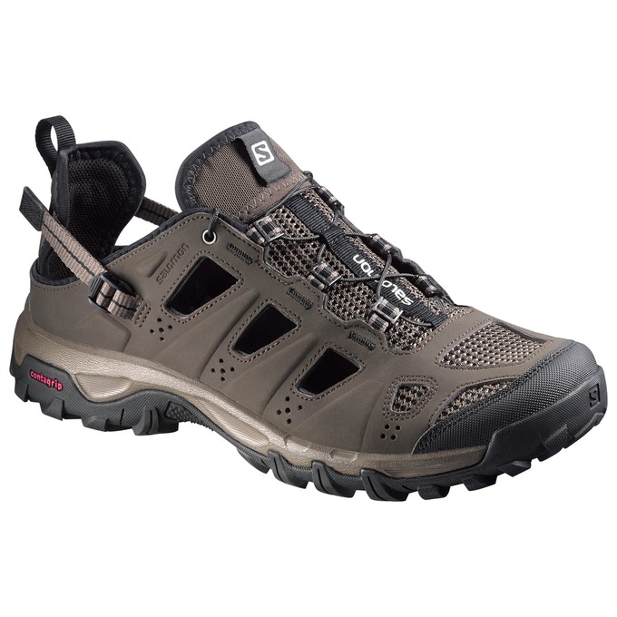 Brown Black Salomon EVASION CABRIO Men\'s Water Shoes | AE-591ODBT