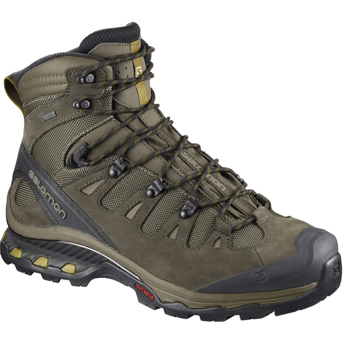 Brown Black Salomon QUEST 4D 3 GTX Men\'s Hiking Boots | AE-761KOLS