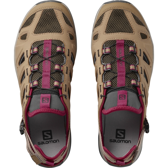 Brown Salomon ELLIPSE CABRIO Women's Running Shoes | AE-218ZCEL