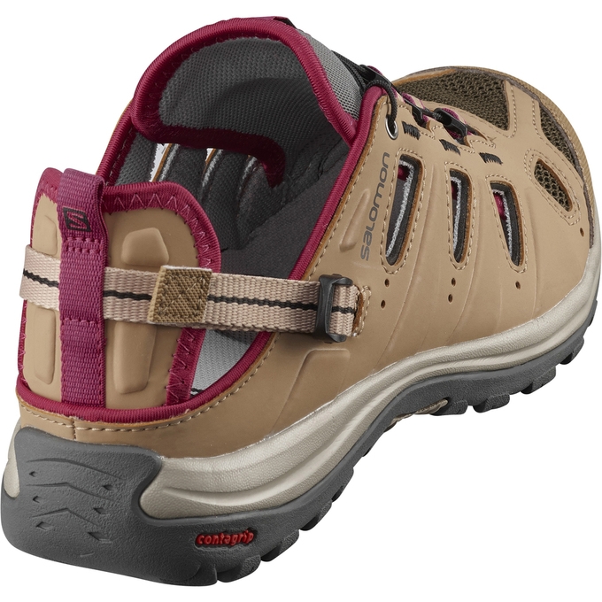 Brown Salomon ELLIPSE CABRIO Women's Running Shoes | AE-218ZCEL