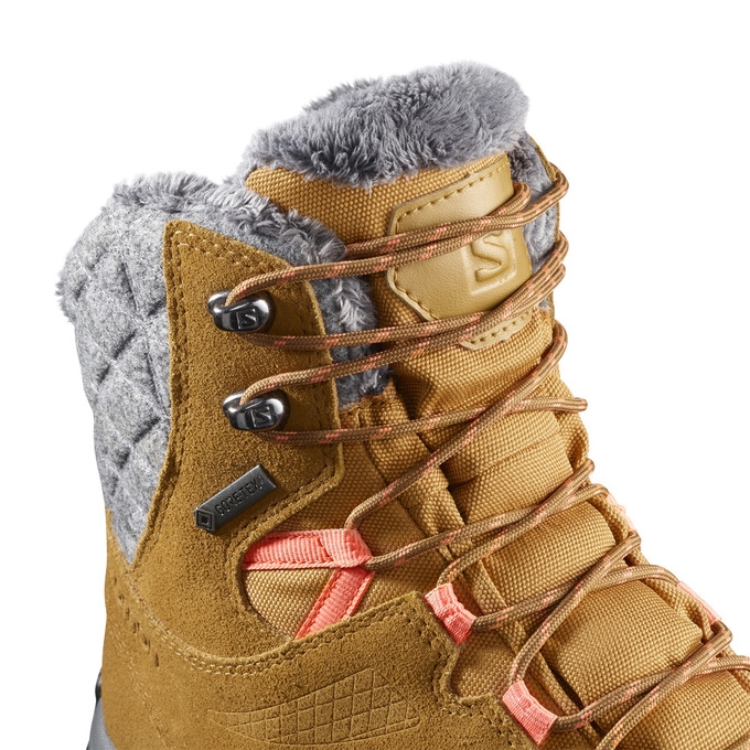 Brown Salomon ELLIPSE GTX Women's Winter Boots | AE-721DUJA