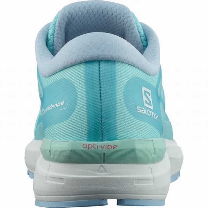 Brown Turquoise / White Salomon SONIC 4 CONFIDENCE Women's Road Running Shoes | AE-869JTFM