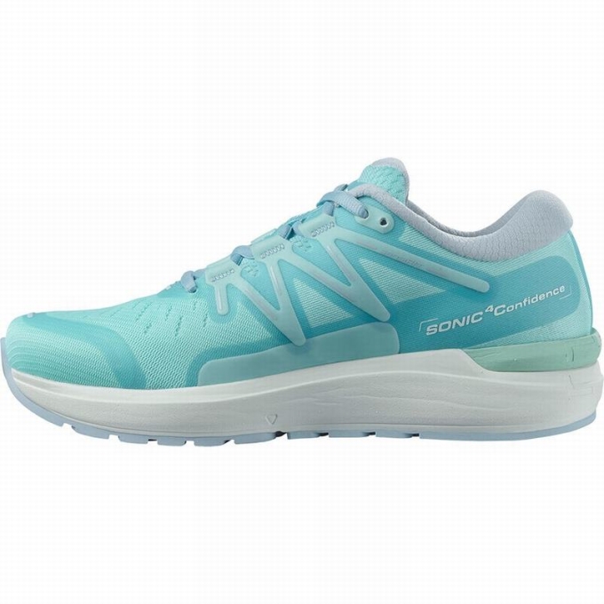 Brown Turquoise / White Salomon SONIC 4 CONFIDENCE Women's Road Running Shoes | AE-869JTFM