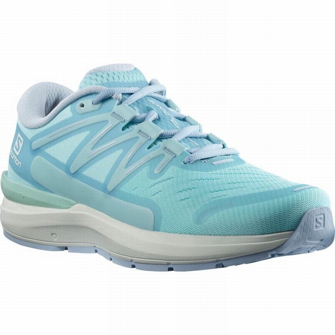 Brown Turquoise / White Salomon SONIC 4 CONFIDENCE Women's Road Running Shoes | AE-869JTFM