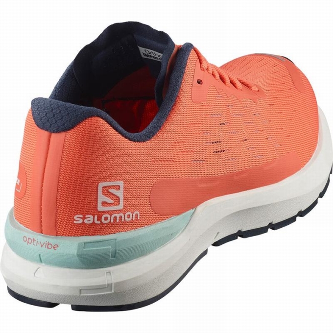 Brown / White Salomon SONIC 3 BALANCE W Women's Running Shoes | AE-092BHYN