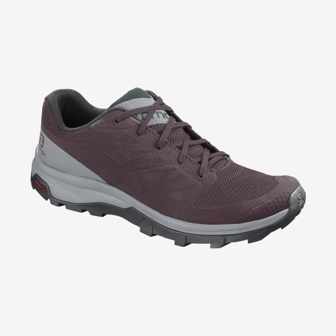 Burgundy Salomon OUTLINE Women's Hiking Shoes | AE-794HXWY