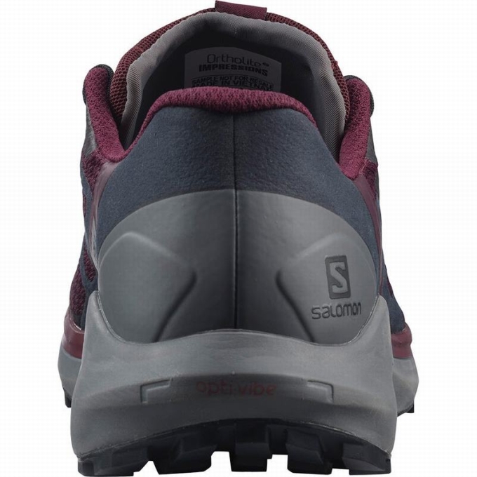 Burgundy Salomon SENSE RIDE 4 Women's Running Shoes | AE-758XCNA