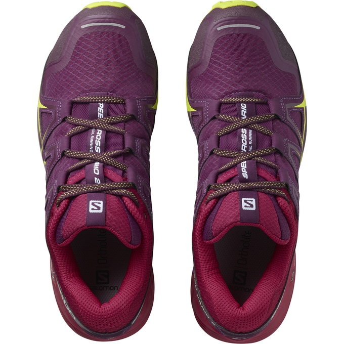 Burgundy Salomon SPEEDCROSS VARIO 2 W Women's Trail Running Shoes | AE-492QBZL