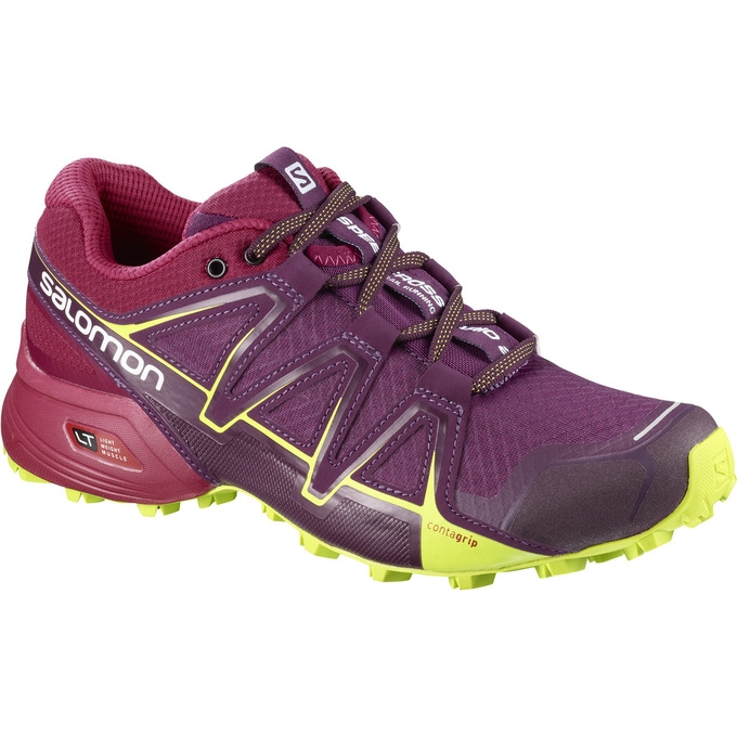 Burgundy Salomon SPEEDCROSS VARIO 2 W Women\'s Trail Running Shoes | AE-492QBZL