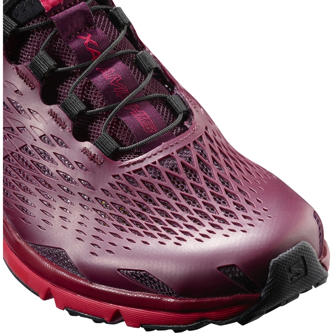 Burgundy Salomon XA AMPHIB W Women's Running Shoes | AE-967YIXC