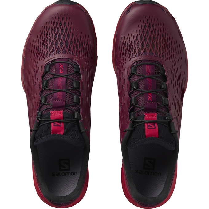 Burgundy Salomon XA AMPHIB W Women's Running Shoes | AE-967YIXC