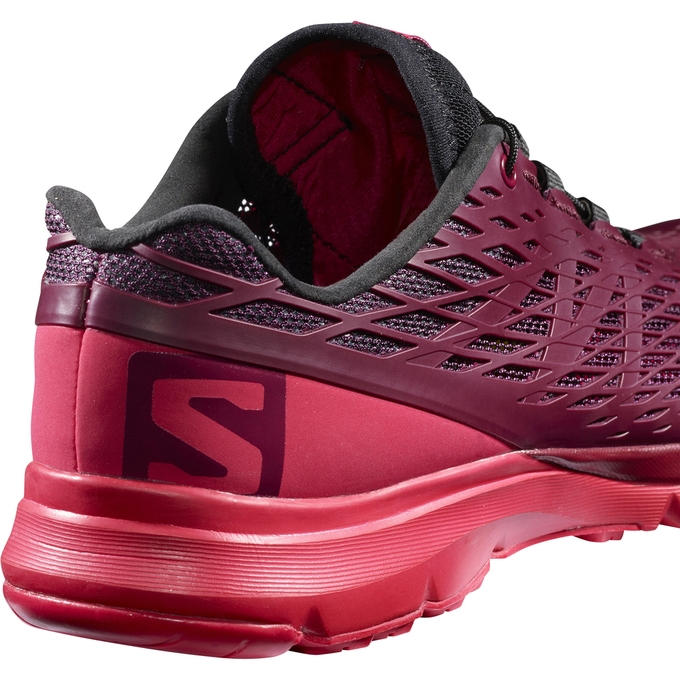 Burgundy Salomon XA AMPHIB W Women's Running Shoes | AE-967YIXC