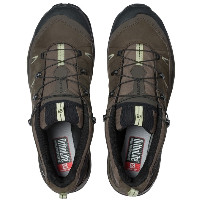 Chocolate / Black Salomon X ULTRA LTR Men's Hiking Shoes | AE-690AVET