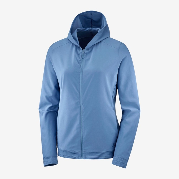 Copen Blue Salomon COMET LIGHT HOODIE W Women's Midlayers | AE-358CPBG