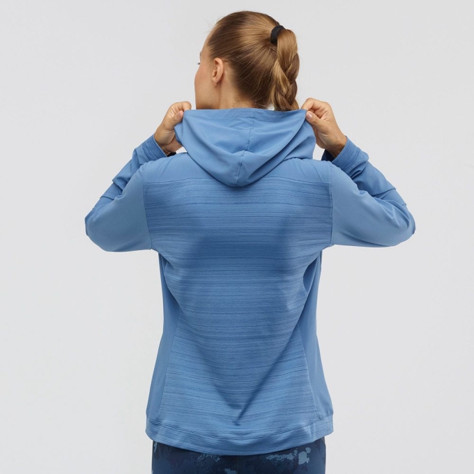 Copen Blue Salomon COMET LIGHT HOODIE W Women's Midlayers | AE-358CPBG