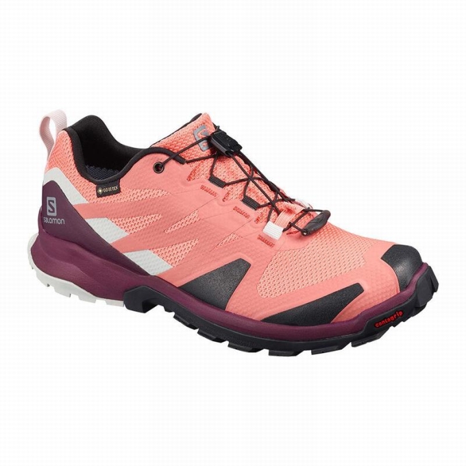 Coral / Black Salomon XA ROGG GTX W Women\'s Trail Running Shoes | AE-945TOCR