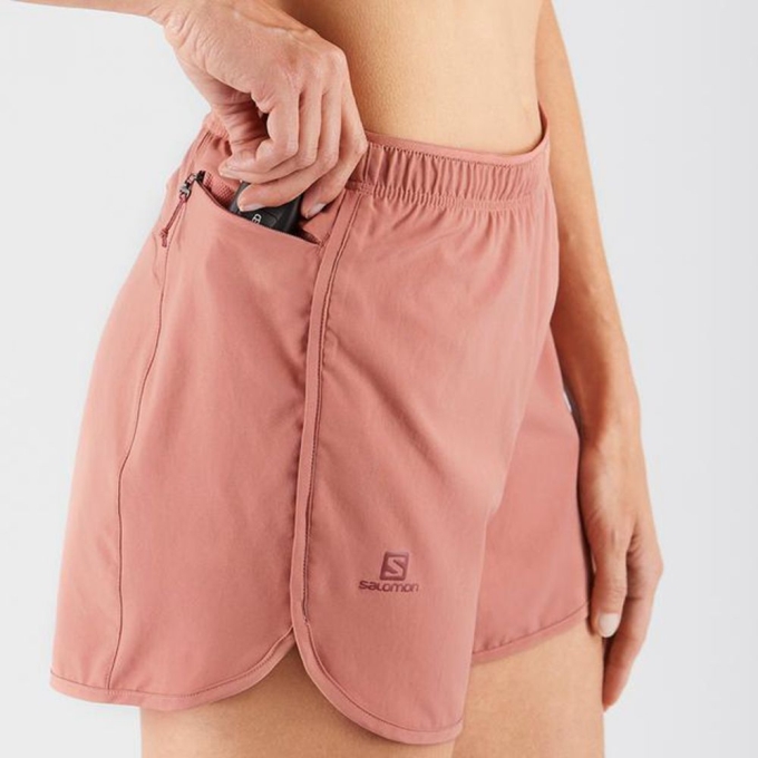 Coral Salomon AGILE Women's Shorts | AE-130YWJA