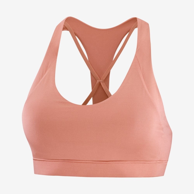 Coral Salomon COMET W Sport Women's Sports Bras | AE-437IJQY