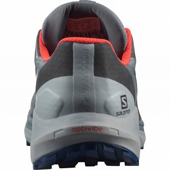 Dark Blue / Black Salomon SENSE RIDE 4 GORE-TEX INVISIBLE FIT Men's Running Shoes | AE-508HYZV