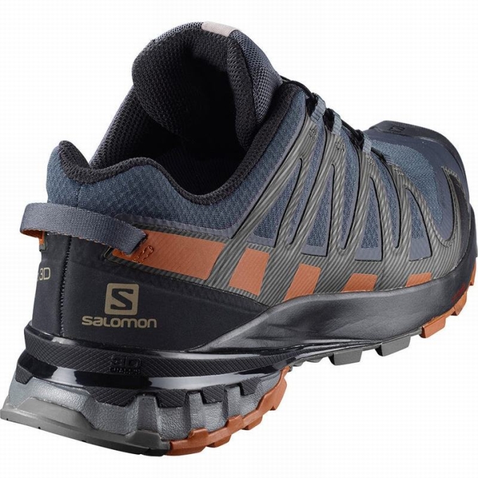 Dark Blue / Black Salomon XA PRO 3D V8 GORE-TEX Men's Hiking Shoes | AE-351WLAY