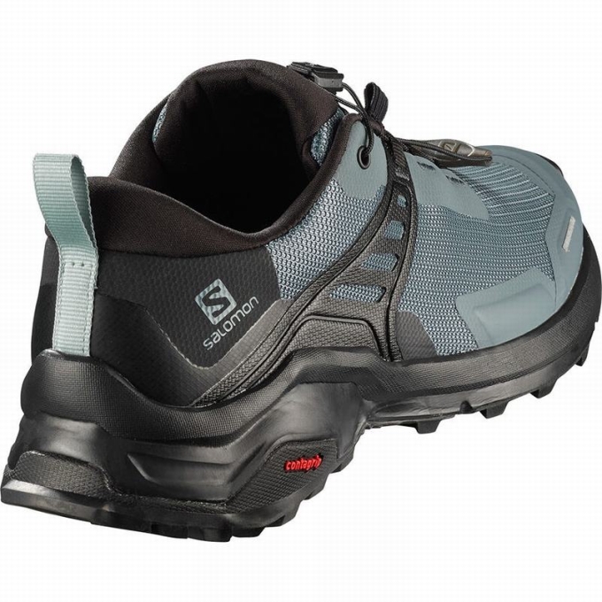 Dark Blue / Black Salomon X RAISE Women's Hiking Shoes | AE-093AJXL