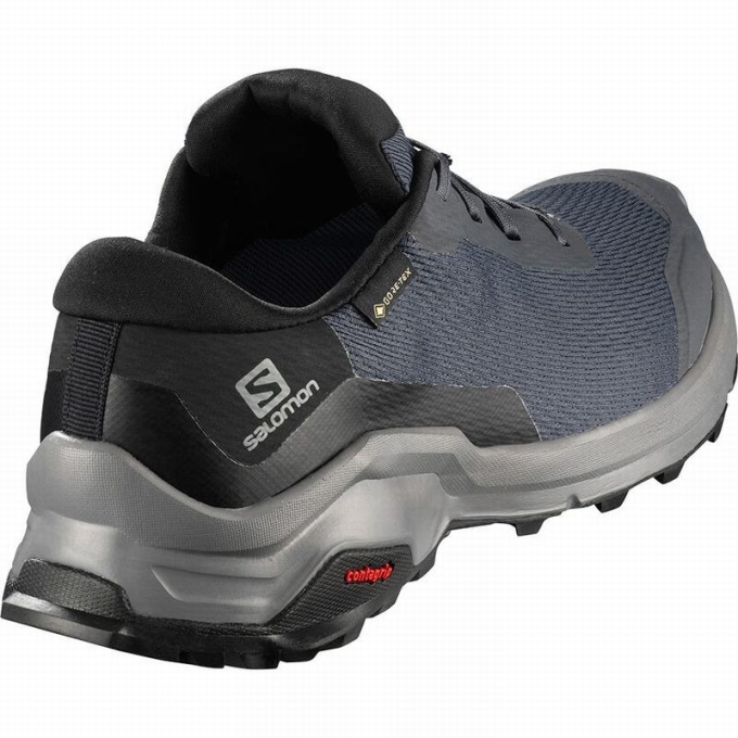 Dark Blue / Black Salomon X REVEAL GORE-TEX Women's Hiking Shoes | AE-451PYMI