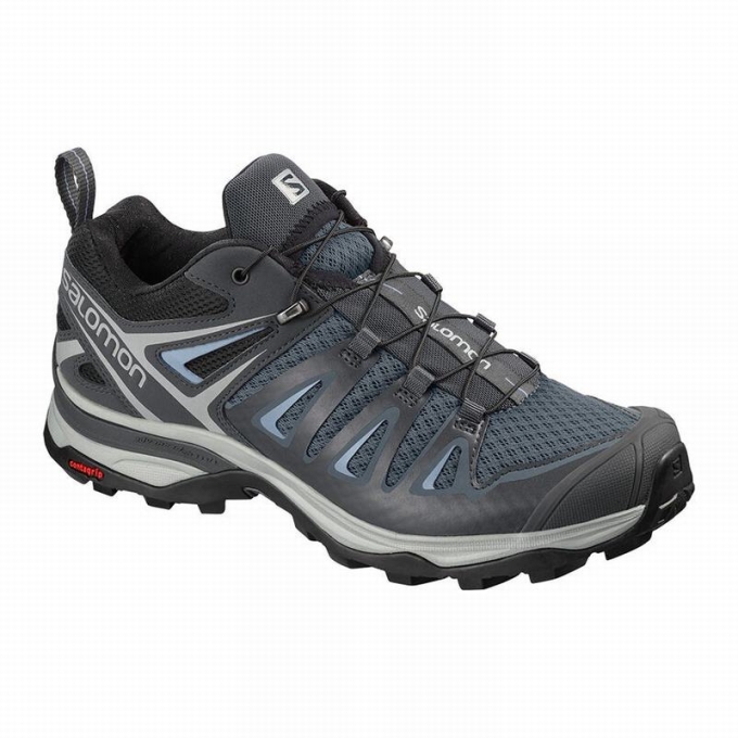 Dark Blue / Black Salomon X ULTRA 3 Women\'s Hiking Shoes | AE-215BRVE