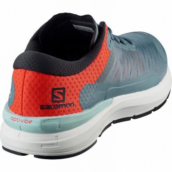 Dark Blue / Orange Salomon SONIC 3 CONFIDENCE Men's Running Shoes | AE-475BJXO