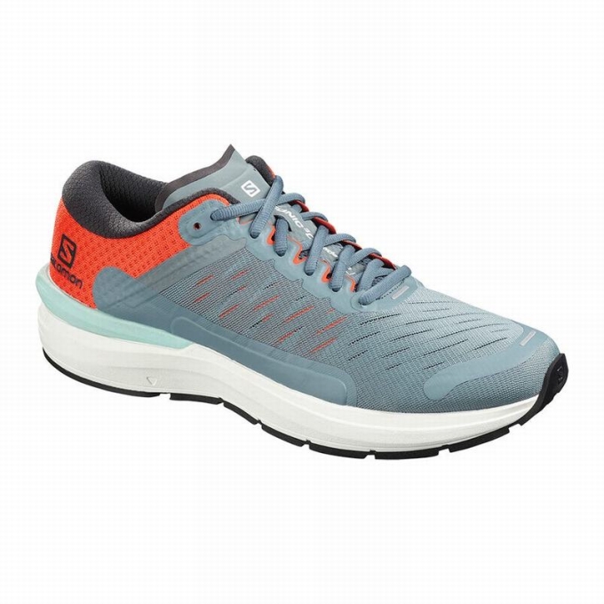 Dark Blue / Orange Salomon SONIC 3 CONFIDENCE Men\'s Running Shoes | AE-475BJXO